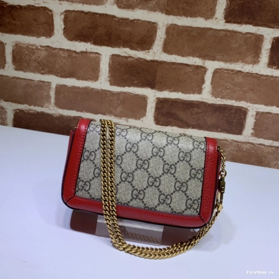 First bag ru belt GG bag-16.5*10*5cm Marmont Gucci 0815